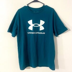 Under Armour Big Logo T Shjrt - Teal